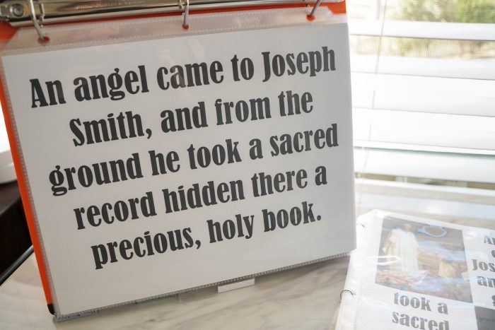 An Angel Came to Joseph Smith flip chart printable for Primary singing time