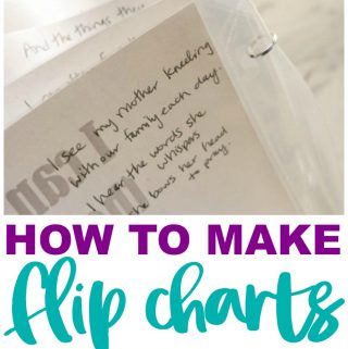 How to make Primary Flip Charts for singing time song helps LDS Primary music leaders