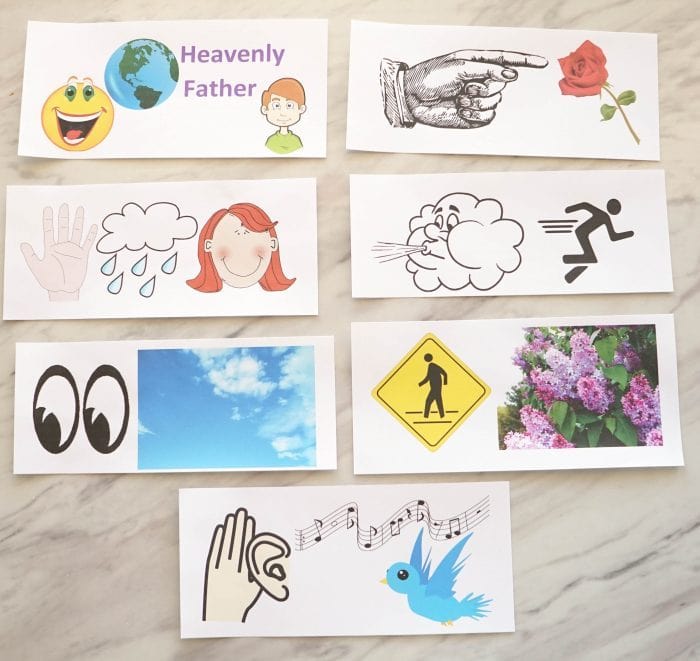 My Heavenly Father Loves Me - Pick a Picture Phrase Easy singing time ideas for Primary Music Leaders Primary 05366