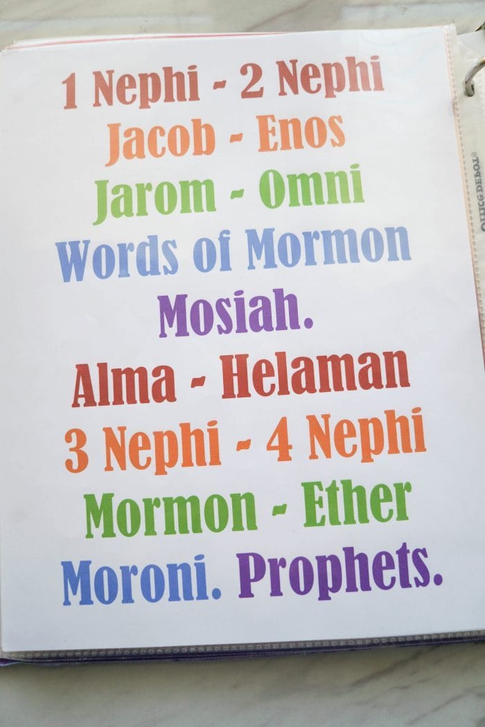 Books of the Book of Mormon printable song Flip Chart for Singing time for primary choristers / music leaders. #LDS #Primary #MusicLeaders #PrimaryChorister #Chorister #ImaMormon #SingingTime