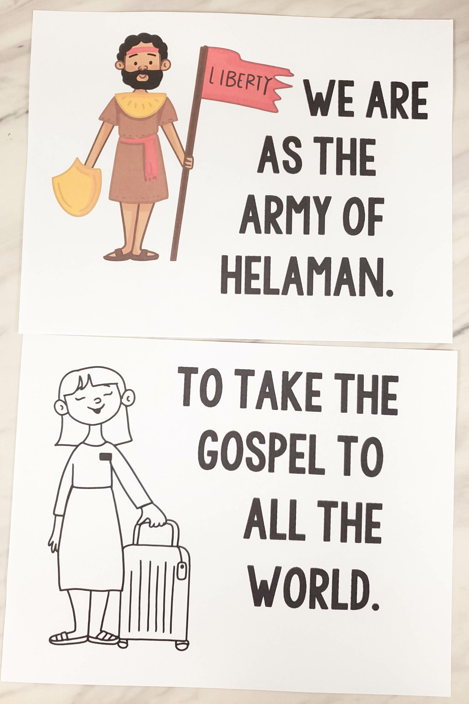 We'll Bring the World His Truth Flip chart for Primary Singing Time pictures and lyrics to help you teach this song to the Primary children! A printable resource for LDS Primary music leaders.