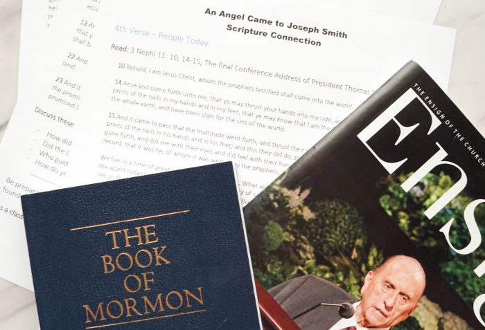 An Angel Came to Joseph Smith Scripture Connection Easy ideas for Music Leaders scripture connection