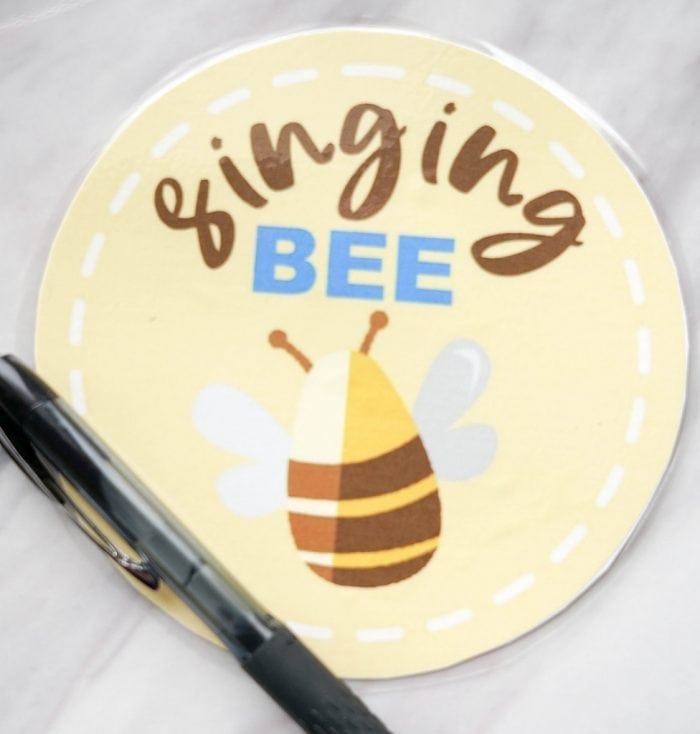 Primary singing time Singing Bee idea with printable song helps for LDS Primary music leaders