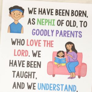 We'll Bring the World His Truth Flip chart for Primary Singing Time pictures and lyrics to help you teach this song to the Primary children! A printable resource for LDS Primary music leaders.