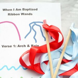 When I Am Baptized - Ribbon Wands Easy singing time ideas for Primary Music Leaders when I am baptized ribbon wands