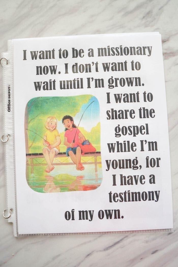 I Want to Be a Missionary Now printable Flip Chart for Singing time for primary choristers / music leaders. #LDS #Primary #MusicLeaders #PrimaryChorister #Chorister #ImaMormon #SingingTime