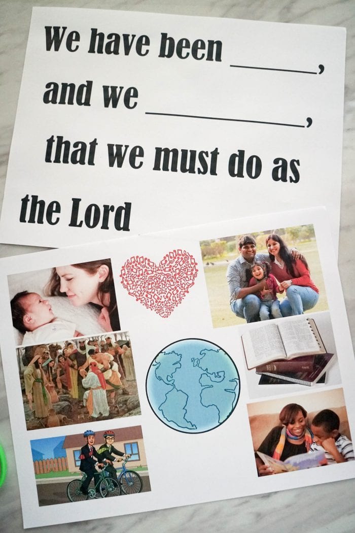 Primary Singing Time Game for We'll Bring the World His Truth Fill in the Blank challenge! A fun and easy no-prep game and lesson plan for LDS Primary music leaders / choristers with printable song helps for teaching