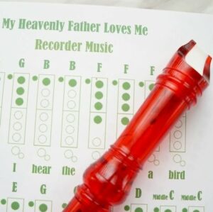 My Heavenly Father Loves Me Recorder Music Easy singing time ideas for Primary Music Leaders my heavenly father loves me recorder