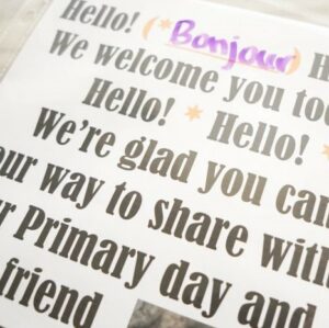 The Hello Song - Flip Chart & Lyrics Easy singing time ideas for Primary Music Leaders sq Hello Song Flip Chart 2