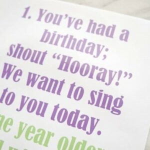 You've Had a Birthday printable song Flip Chart for Singing time for primary choristers / music leaders. #LDS #Primary #MusicLeaders #PrimaryChorister #Chorister #ImaMormon #SingingTime