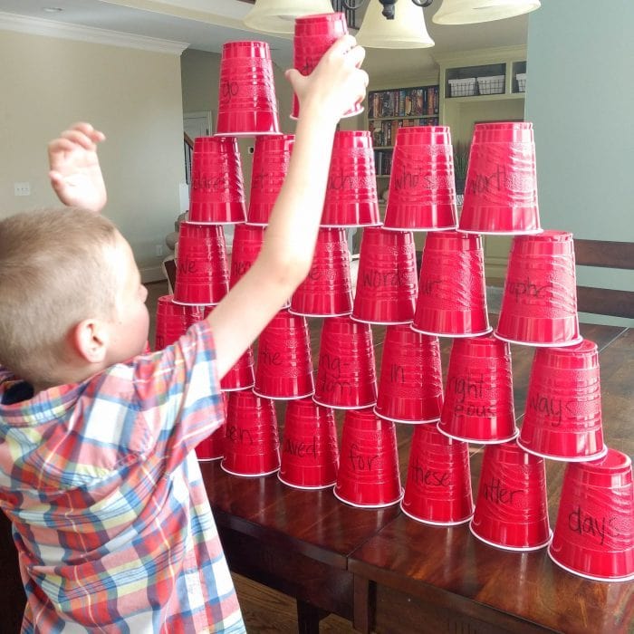 We'll Bring the World His Truth cup stacking singing time ideas and lesson plan for LDS Primary music leaders