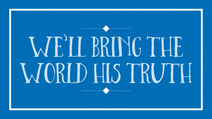 We'll Bring the World His Truth video montage singing time ideas with unique ideas to teach this LDS Primary song for music leaders