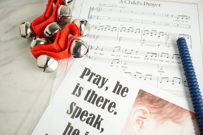 A Child's Prayer - Team Band engaging living music lesson plan and ideas for LDS Primary Music Leaders Singing Time!