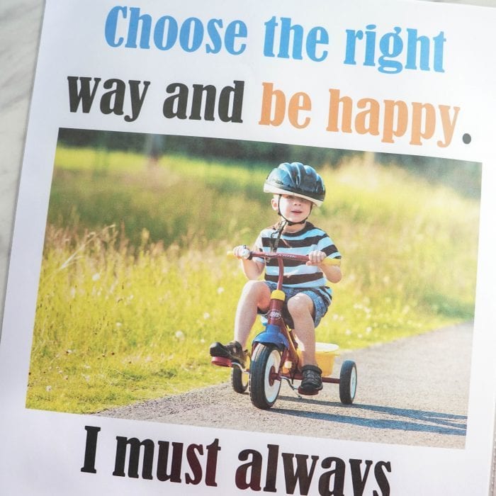 Choose the Right Way - Flip Chart for LDS Primary music leaders