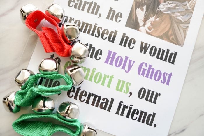 The Holy Ghost - Jingle Bells - Primary Singing Time activity and lesson plan for LDS Music Leaders or for a fun activity for home study of Come, Follow Me!
