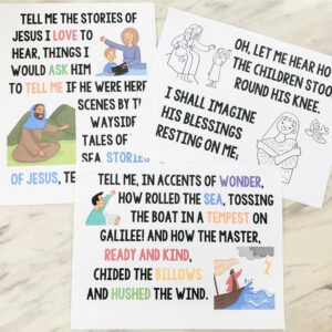 3 different styles of Tell me the Stories of Jesus Flip Chart