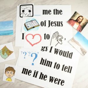Tell Me the Stories of Jesus - Pick a Picture lesson plan and activity for LDS Primary Singing Time music leaders and home study of Come, Follow Me for families!