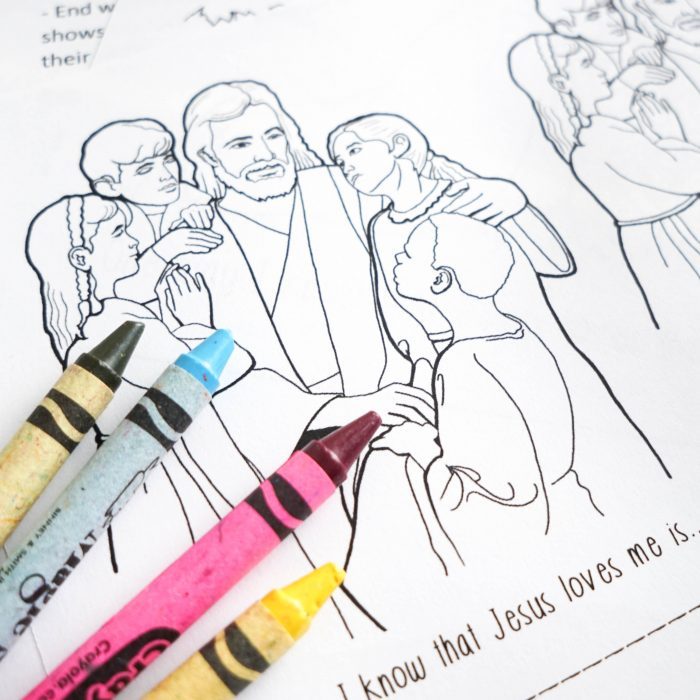 Gethsemane Jesus Loves Me Drawings and coloring pages for this LDS Primary song perfect for singing time with printable helps for Primary Music Leaders