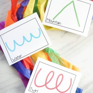 Printable ribbon wand action cards for singing time and music activities! Or great for movement break from learning! Created for LDS Primary Music Leaders and families to correlate with my free lesson plans!