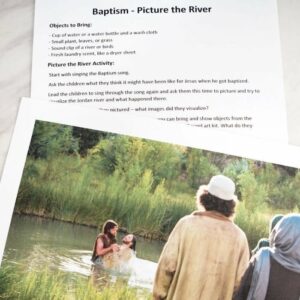 Baptism Song - Picture the River lesson plan and activity for Primary Singing Time music leaders and for home Come, Follow Me study for LDS families!