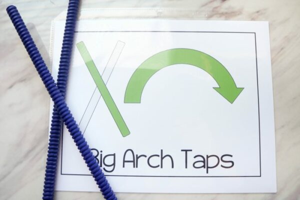 Big Arch Taps Rhythm Sticks Action Card