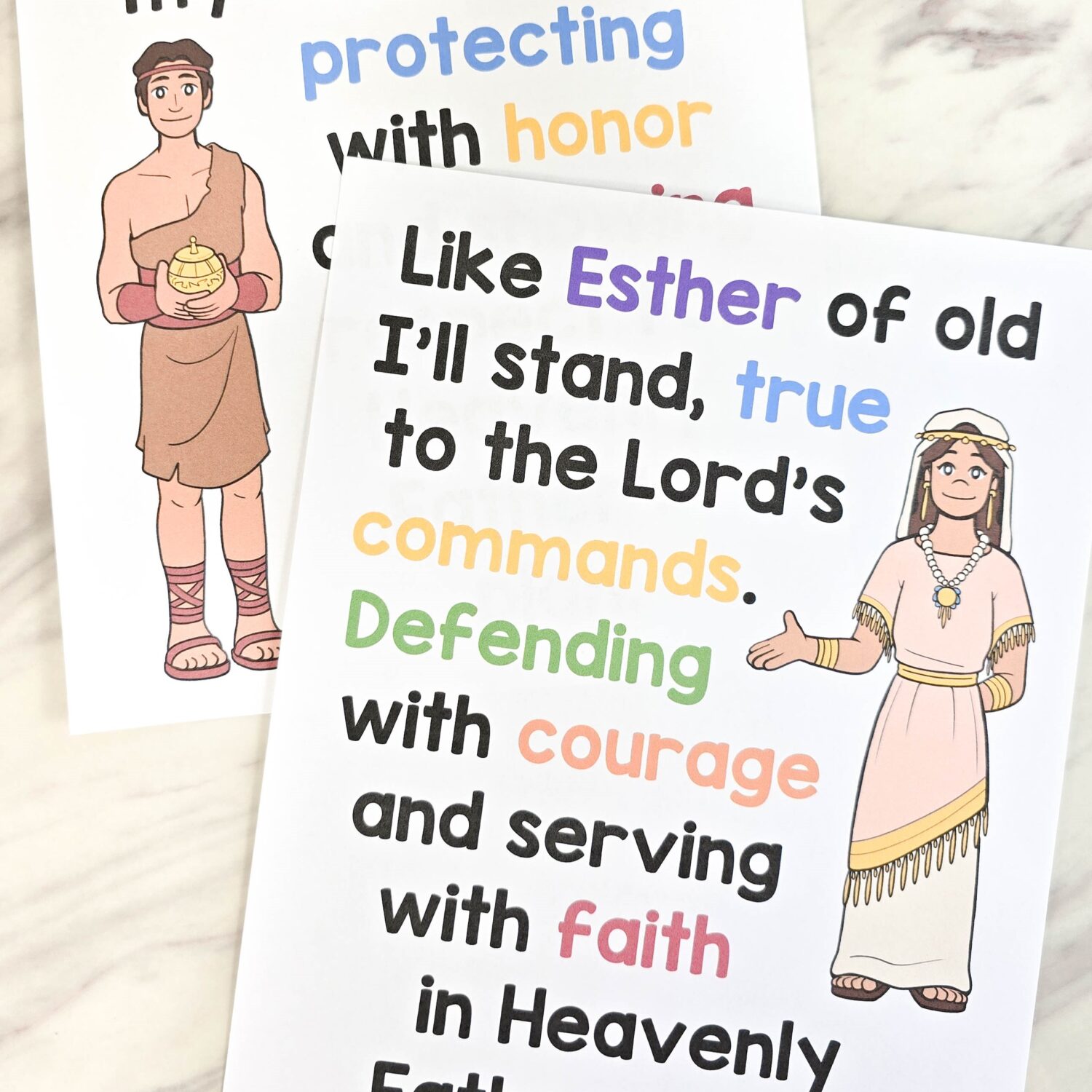 Our Time to Shine Flip Chart - custom illustrated song chart with lyrics to help you easily teach this beautiful LDS Primary song during Singing time! Printable song helps for Primary music leaders.