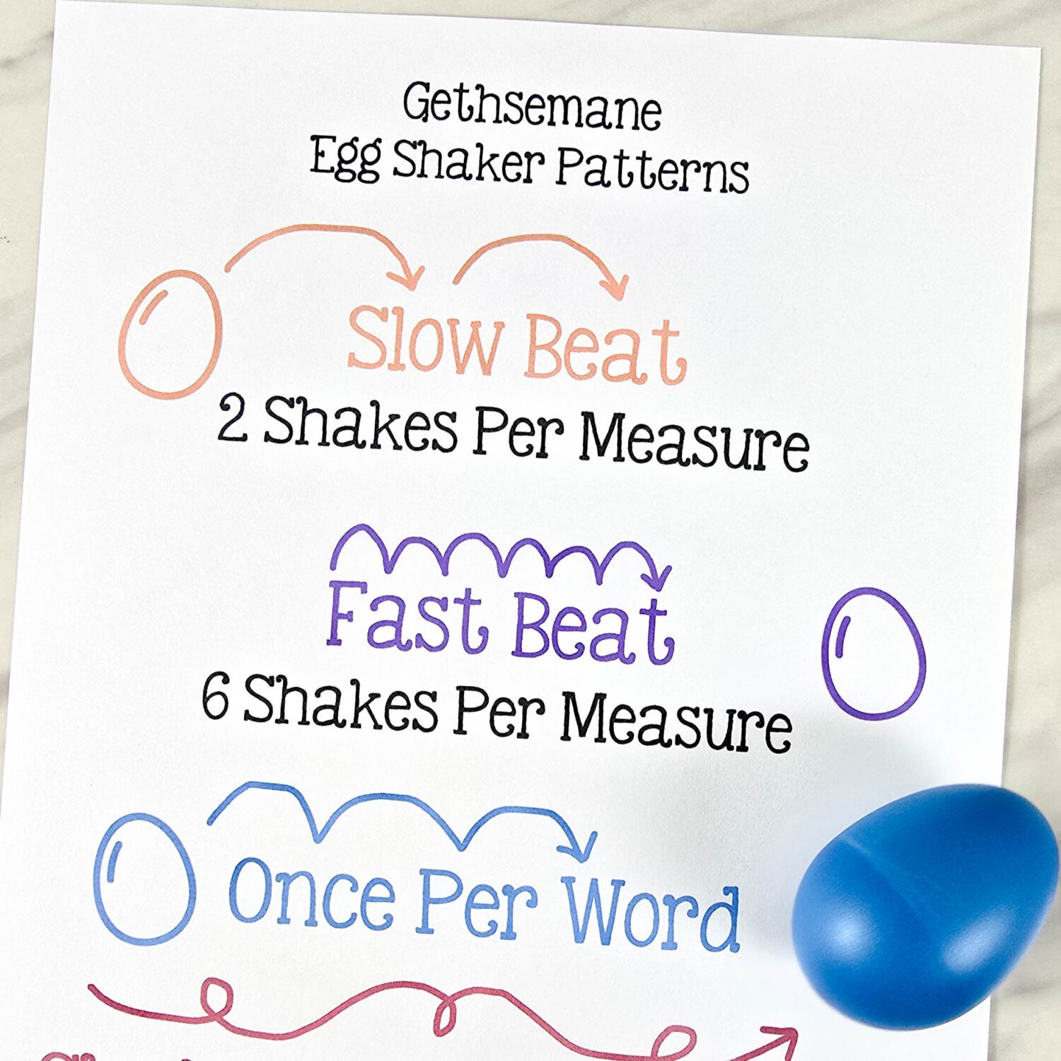 Teach the melody in this Gethsemane Egg Shakers singing time idea. This beautiful LDS Primary song lesson plan includes printable helps for music leaders.