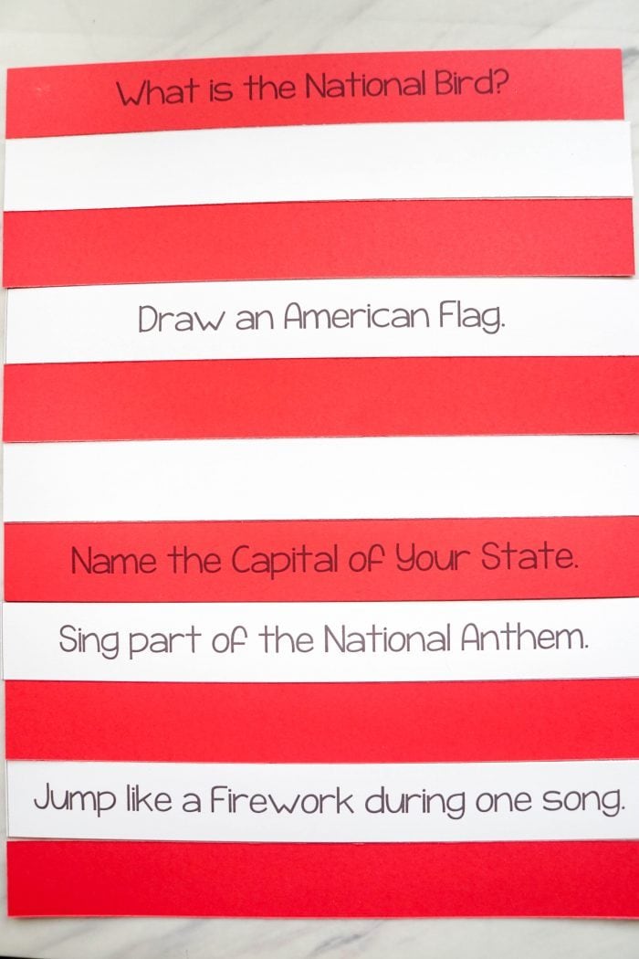 Primary Review Game - Stars and Stripes Easy ideas for Music Leaders Stars and Stripes Review Game 2