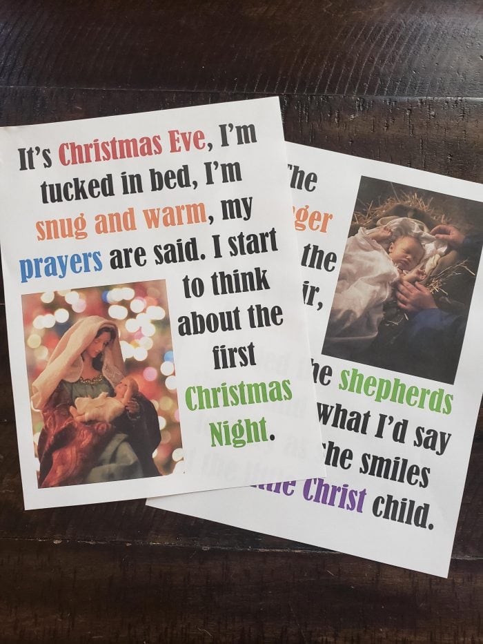 Free printable Could I Hold the Baby Flip Chart plus lyrics to help LDS Primary Music Leaders in planning and teaching this Christmas song in Singing Time!