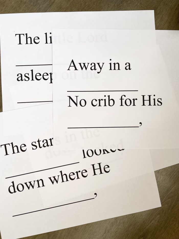 Away in a Manger - Guess What's Next Easy singing time ideas for Primary Music Leaders IMG 5403 1