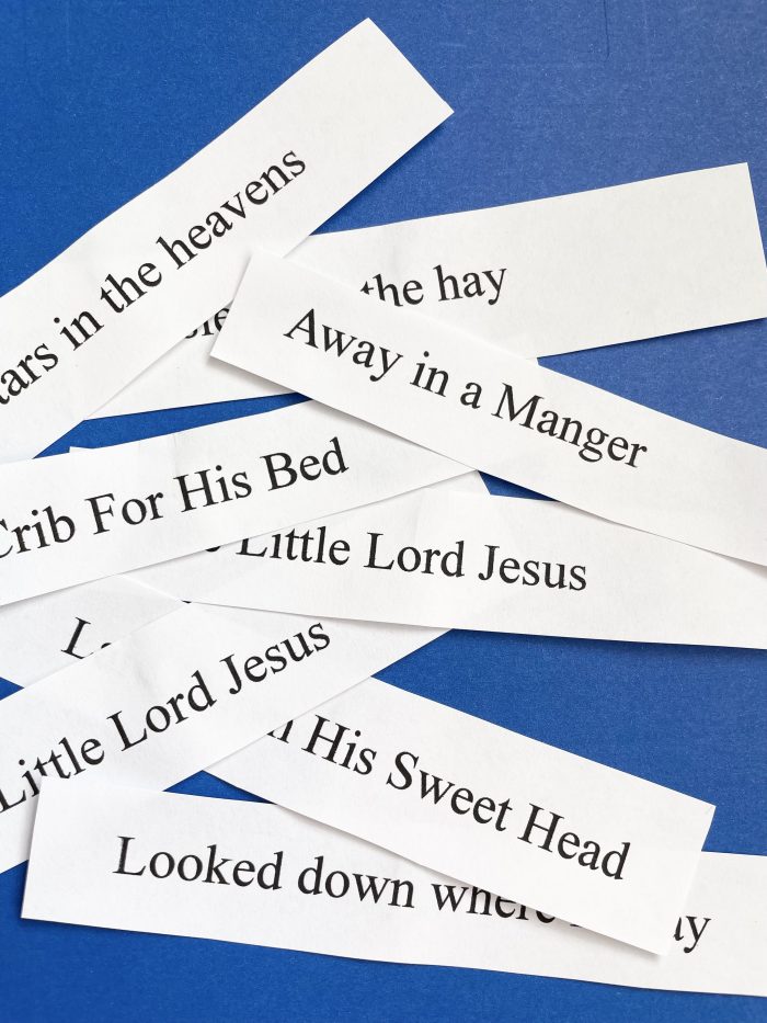 Away in a Manger Unscramble the Words Singing time ideas for Primary Music Leaders IMG 5409 1