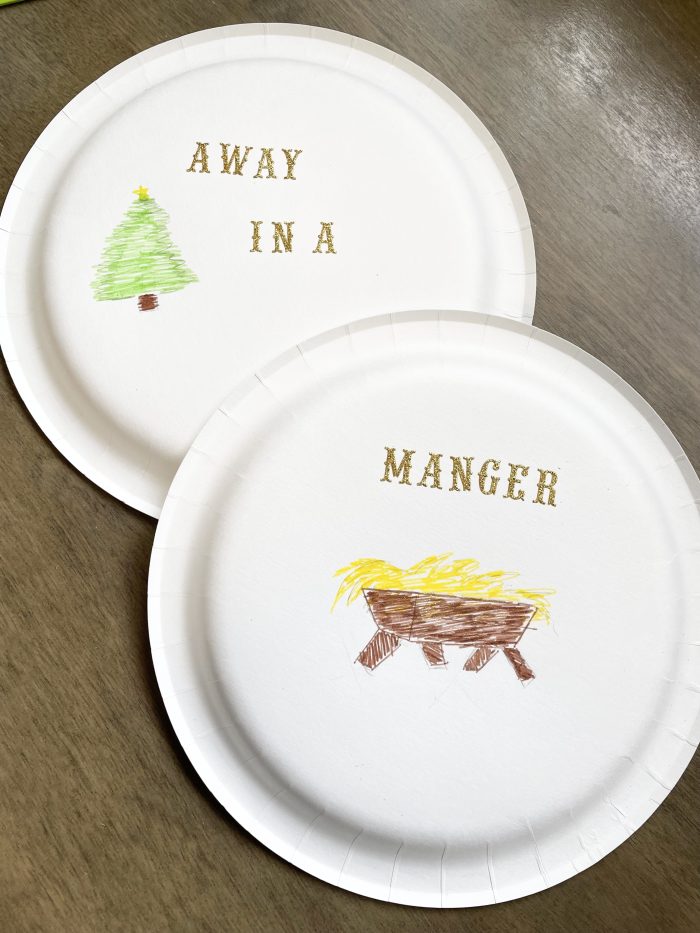 Away in a Manger - Paper Plates Easy singing time ideas for Primary Music Leaders IMG 5486