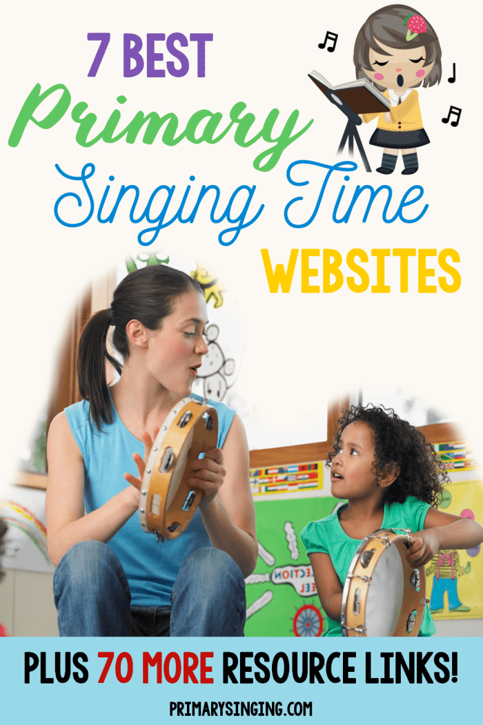 Looking for ALL the ideas for Singing Time? Check this list with the 7 BEST LDS Primary Blogs +70 additional resources for Primary Music Leaders / Choristers.