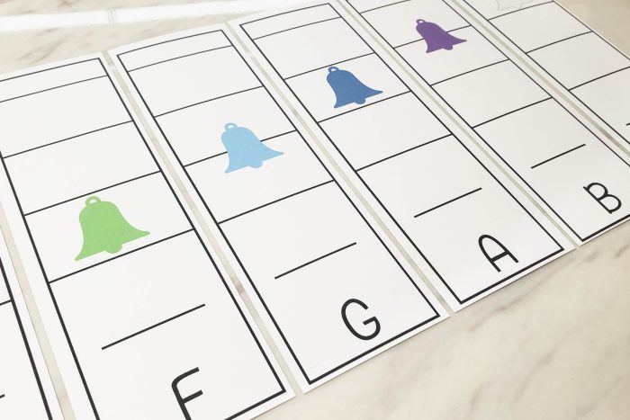 Make Handbells Music Charts with Note Cards! Easy ideas for Music Leaders Hand Bell Cards1 4