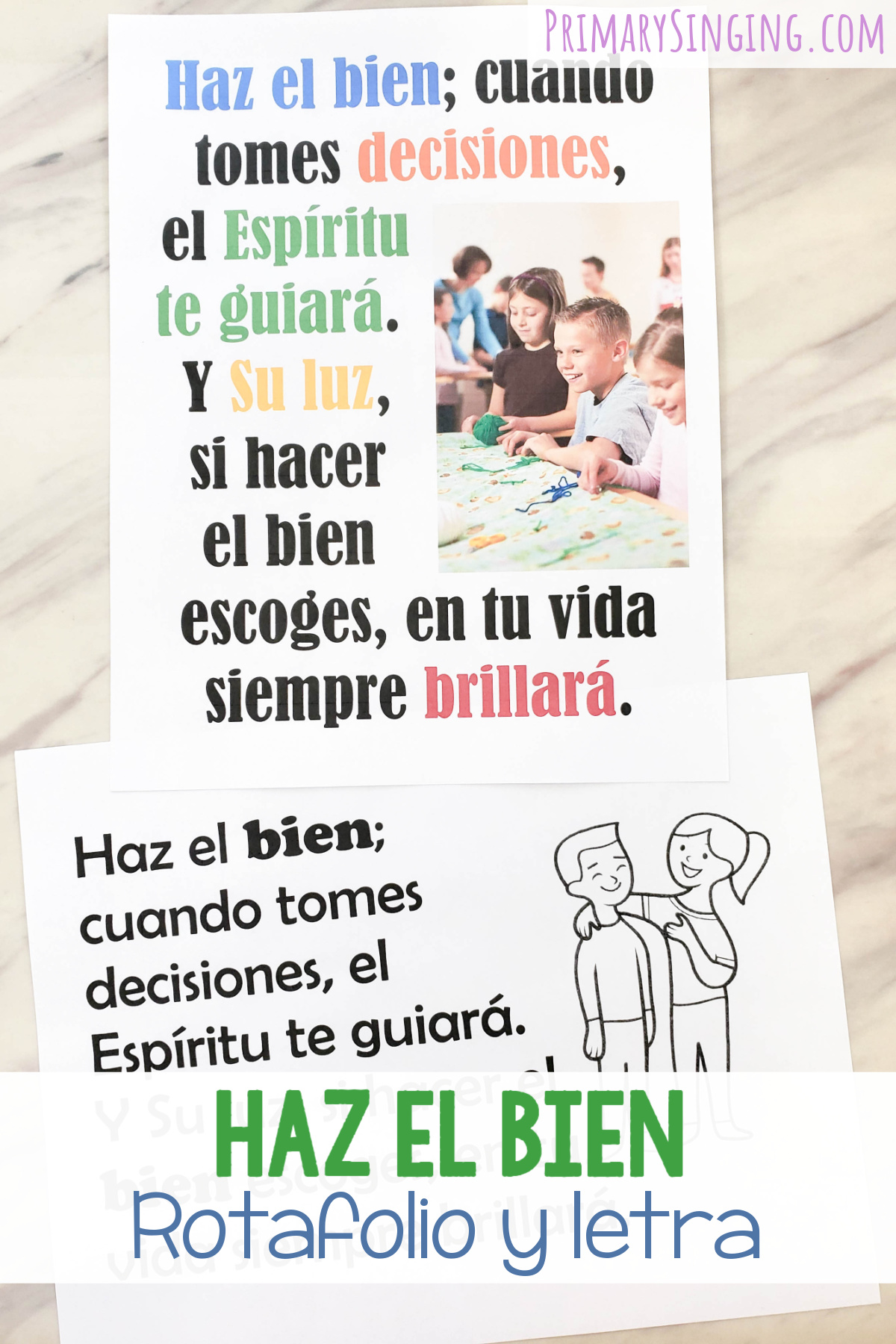 Haz el bien Rotafolio y letra 2 ¡Creo que es una canción fantástica para enseñar a los niños de Primaria! ¡Y con este rotafolio de Haz el bien no podría ser más fácil! Para líderes de música de la Primaria el tiempo de cantar. SUD
