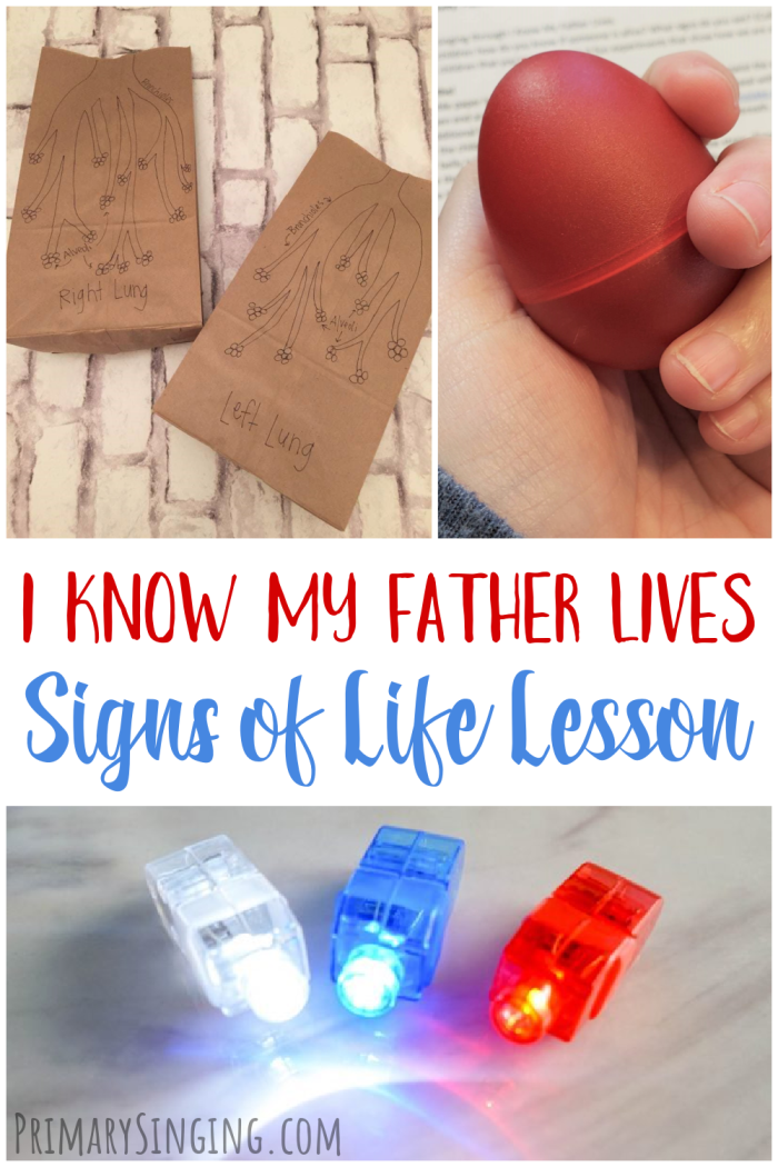 I Know My Father Lives What Makes You Alive Singing Time Lesson Plan for LDS Primary music leaders