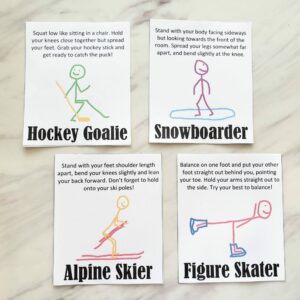 Winter Olympics Yoga Poses Cards - Teach Me to Walk in the Light Easy singing time ideas for Primary Music Leaders Teach Me to Walk in the Light Winter Olympic Yoga 20220125 144106