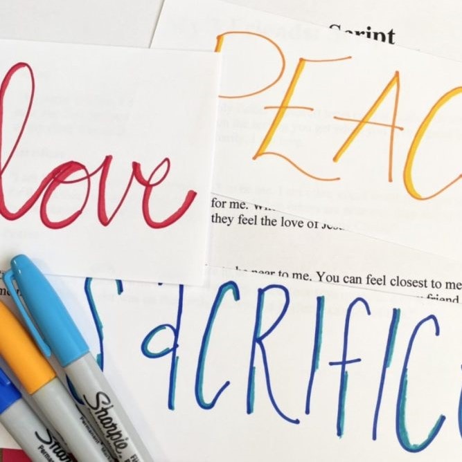 Home Can Be a Heaven on Earth Feeling Cards 8 He Sent His Son My 3 Friends singing time ideas