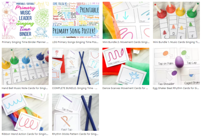 7 Best LDS Primary Blogs + 70 More Singing Time Website Links Singing time ideas for Primary Music Leaders primarysinging shop
