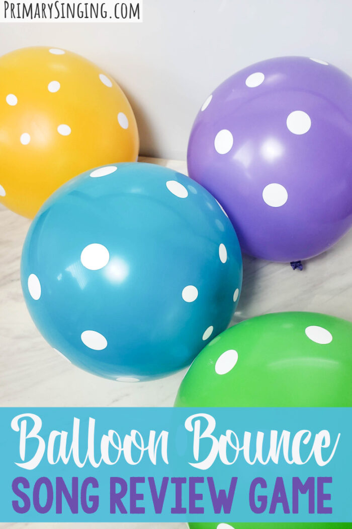 Balloon bounce game primary song review games