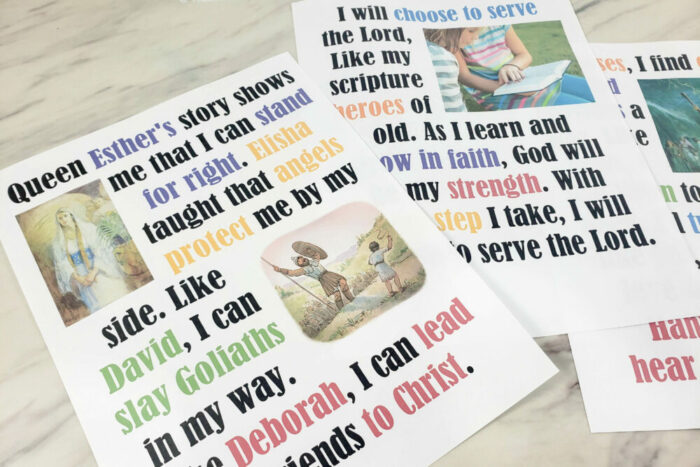 Choose to Serve the Lord Flip Chart for Singing Time - a helpful printable file in 3 formats for Primary Music Leaders and Choristers! See all our Come Follow Me Primary Songs ideas and activities.