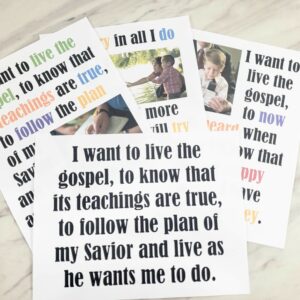 I Want to Live the Gospel - Flip Chart & Lyrics Easy singing time ideas for Primary Music Leaders I Want to Live the Gospel Flip Chart 20220203 121128