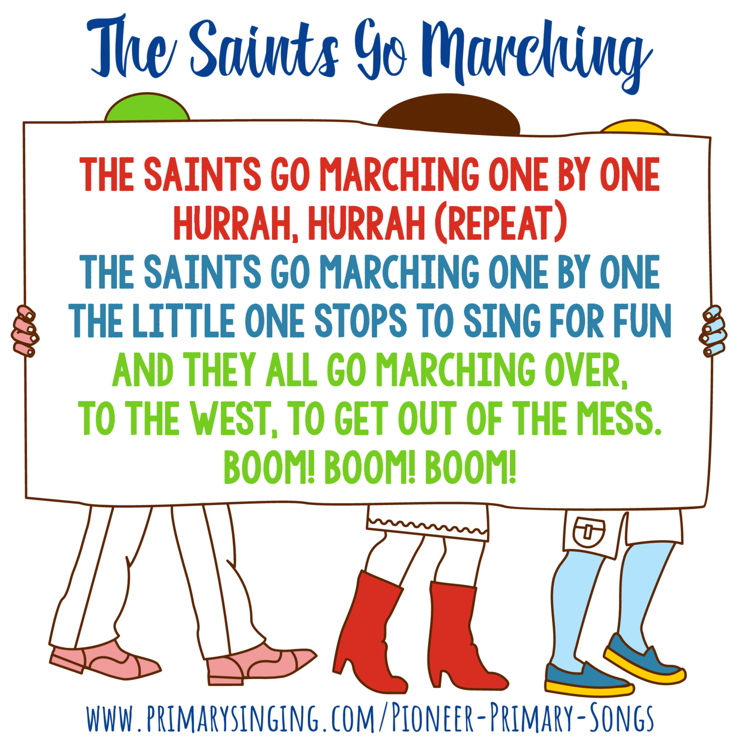70+ Summer Primary Songs for Singing Time (4th of July & Pioneer Day!) Easy ideas for Music Leaders Saints Go Marching