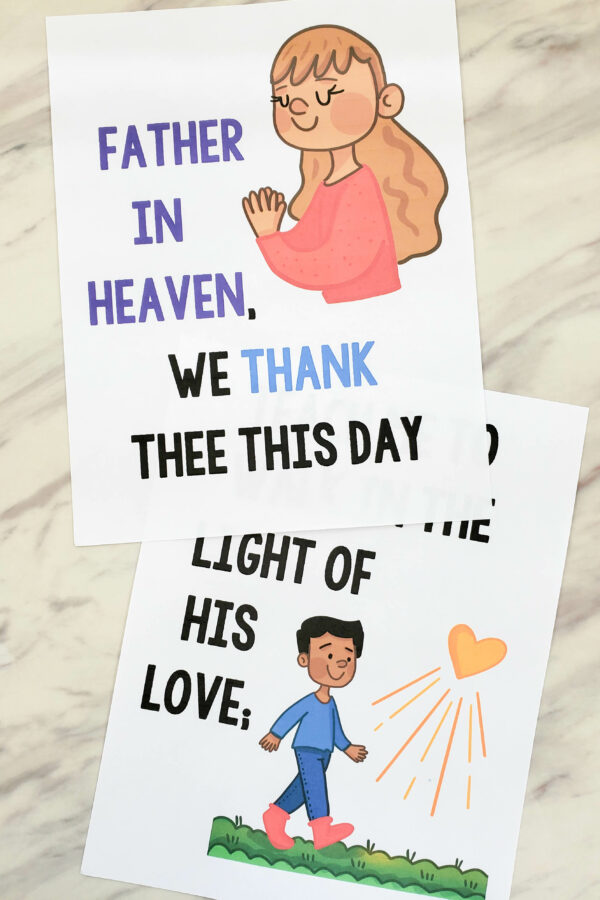 Shop Teach Me to Walk in the Light Flip Chart singing time illustrated song chart with lyrics to help you teach this song for LDS Primary music leaders!