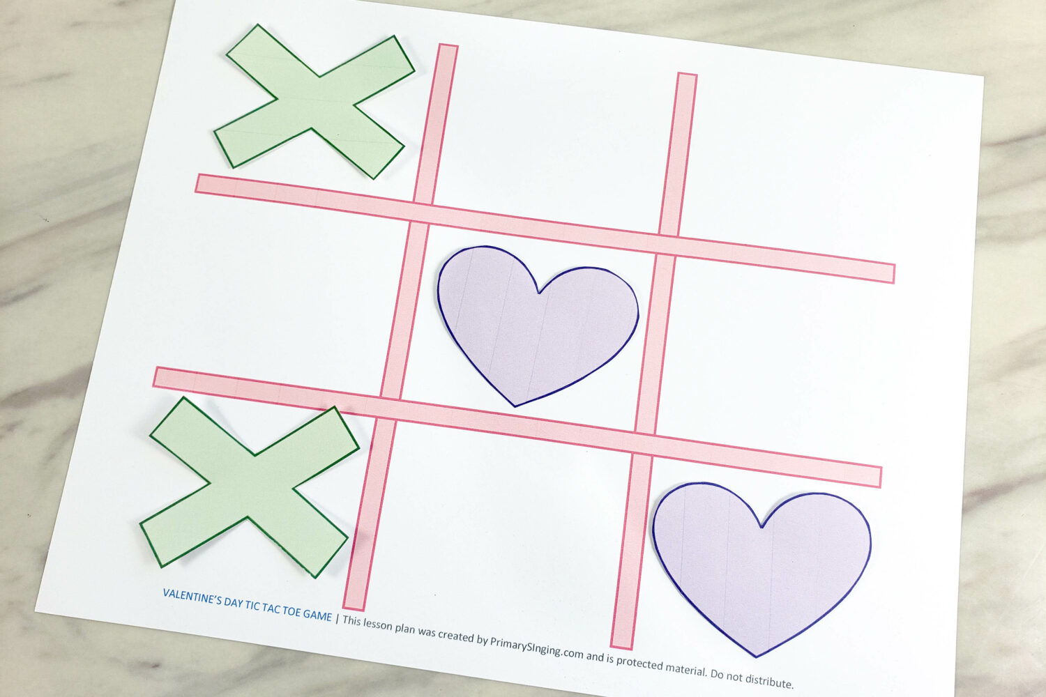 30+ FUN Valentine's Day Singing Time Ideas for Primary Easy ideas for Music Leaders Valentines Day Tic Tac Toe 20220209 105713