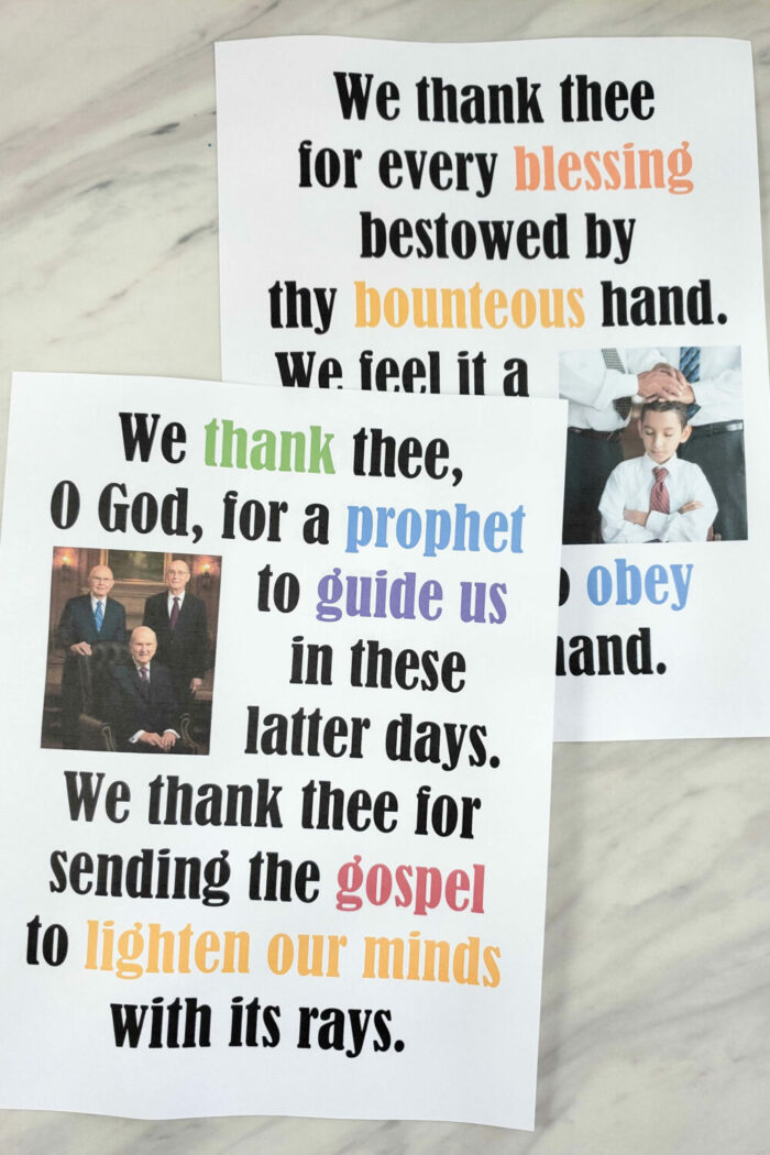 We Thank Thee O God for a Prophet - Flip Chart & Lyrics Easy singing time ideas for Primary Music Leaders We Thank Thee O God for a Prophet 20220202 121547