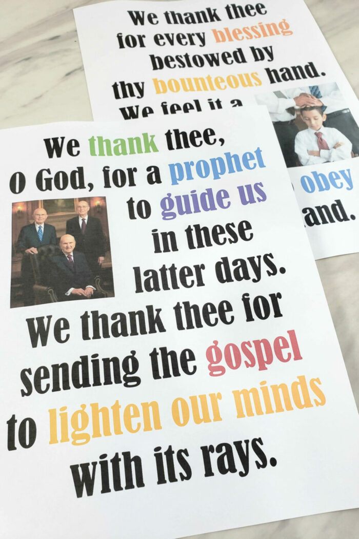We Thank Thee O God for a Prophet - Flip Chart & Lyrics Easy singing time ideas for Primary Music Leaders We Thank Thee O God for a Prophet 20220202 121551