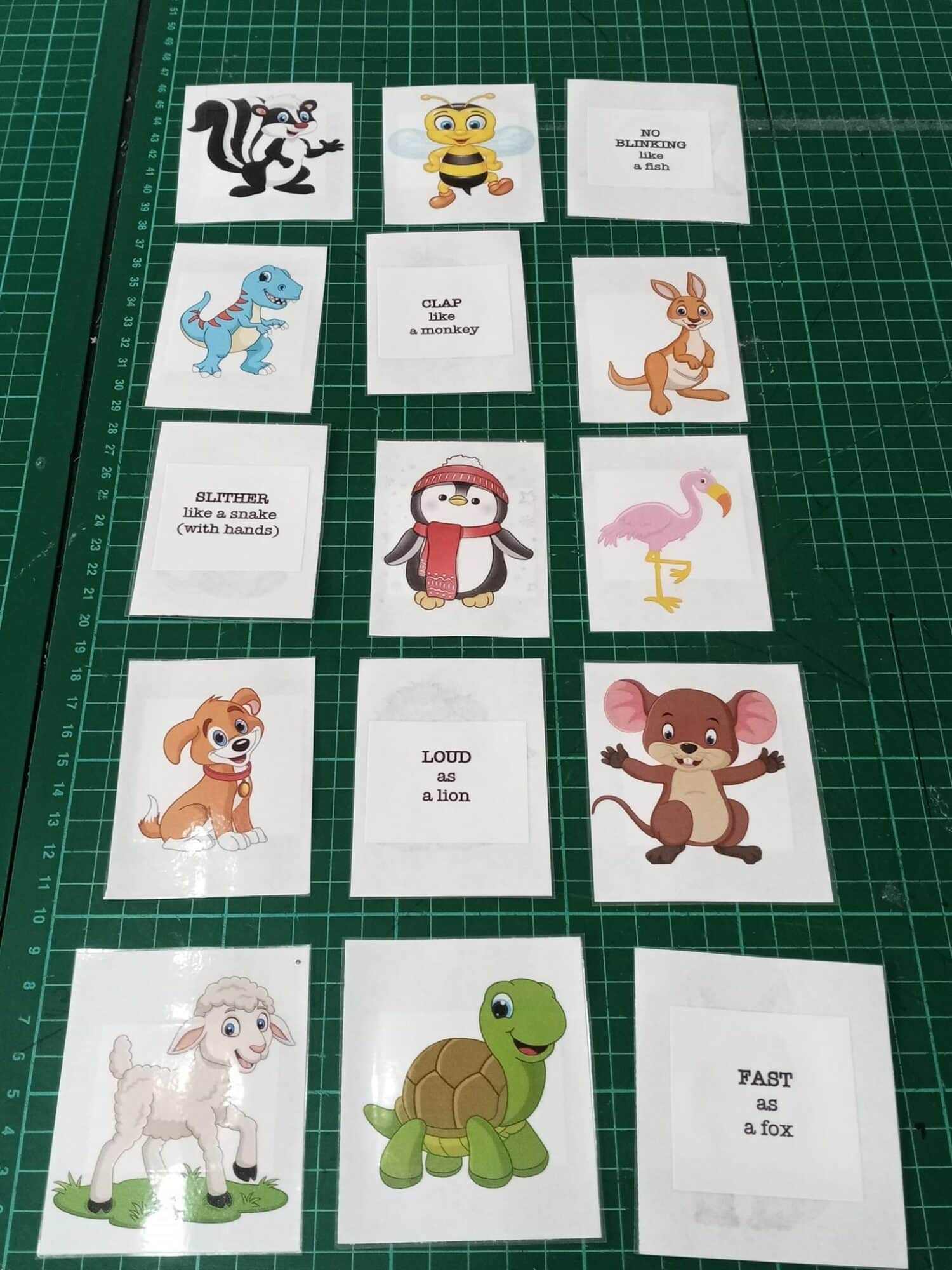 Fun Animal Ways to Sing Music cards for Primary