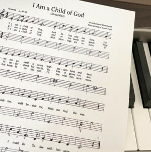 I am a Child of God piano solo singing time idea for LDS Primary music leaders
