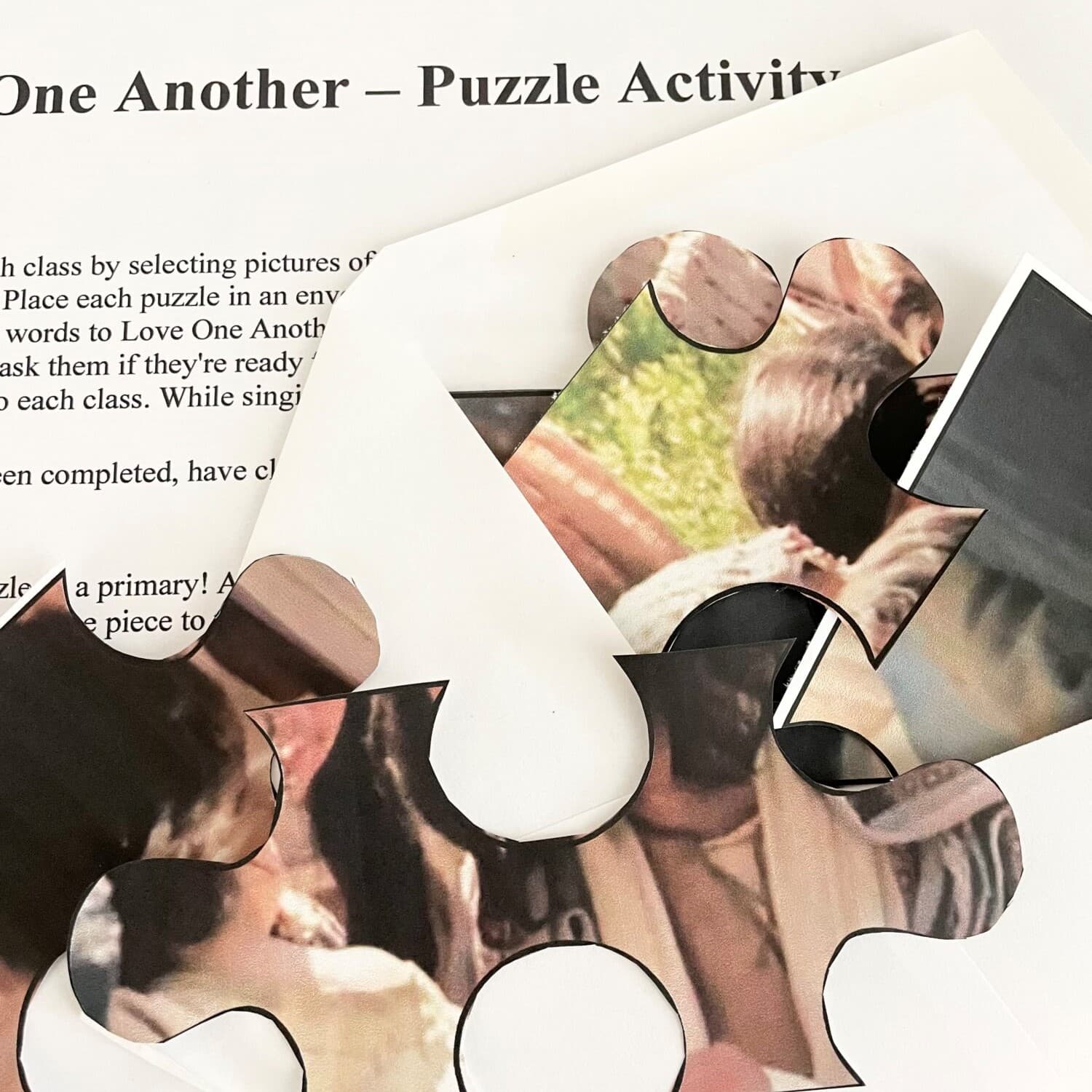 Love One Another ASL Cards 8 Love One Another Picture Puzzles